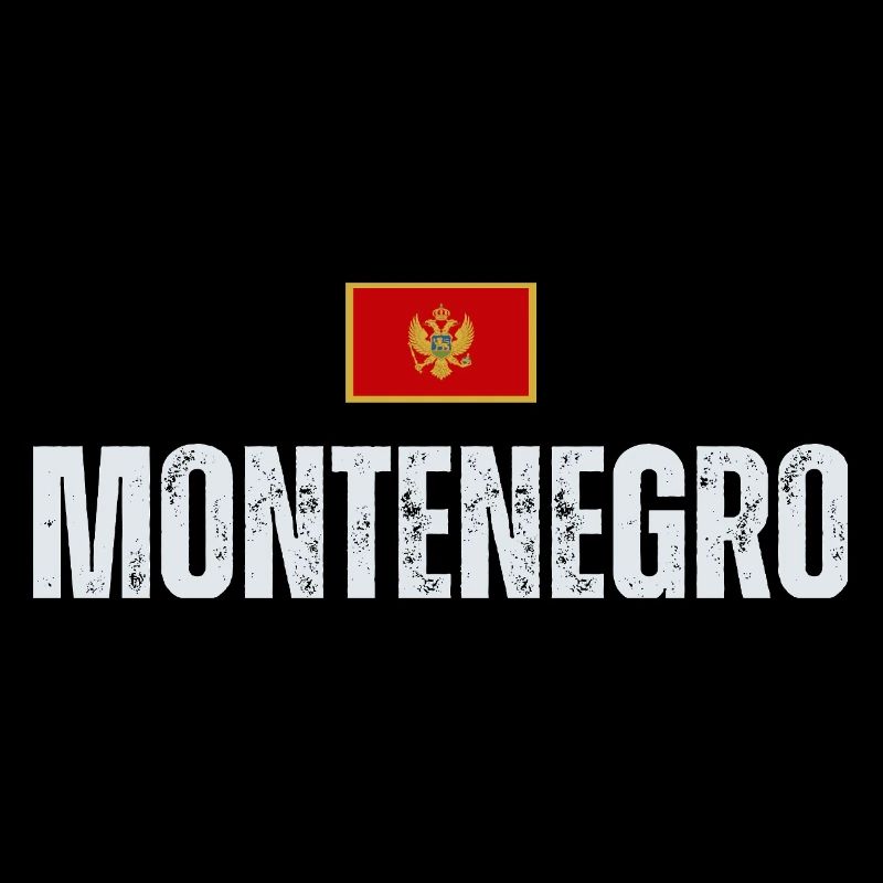 Drapeau du Monténégro, j’aime le Monténégro