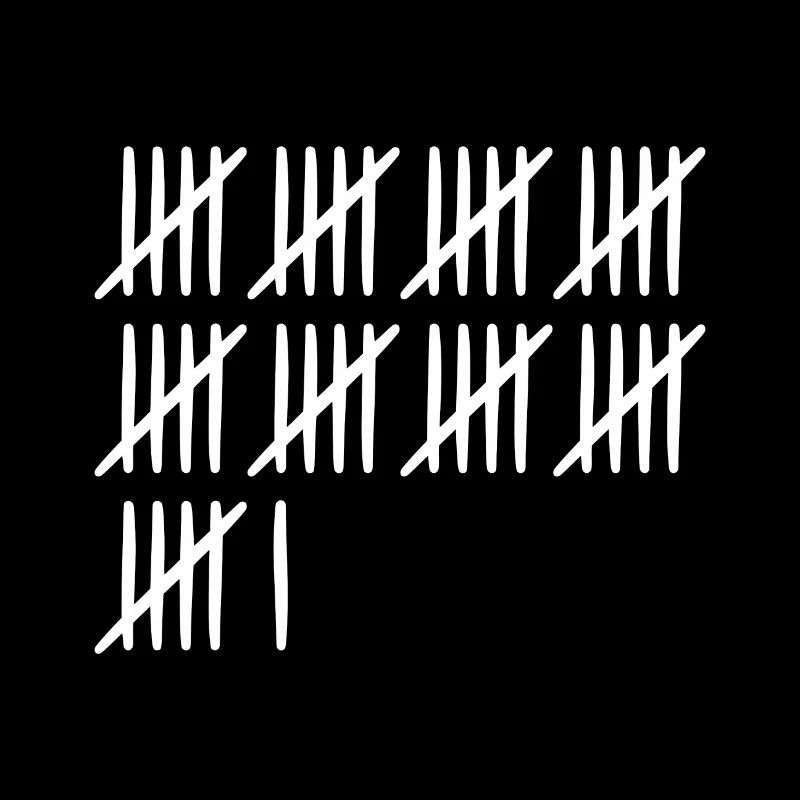 46 Geburtstag Strichliste 46 Jahre alt