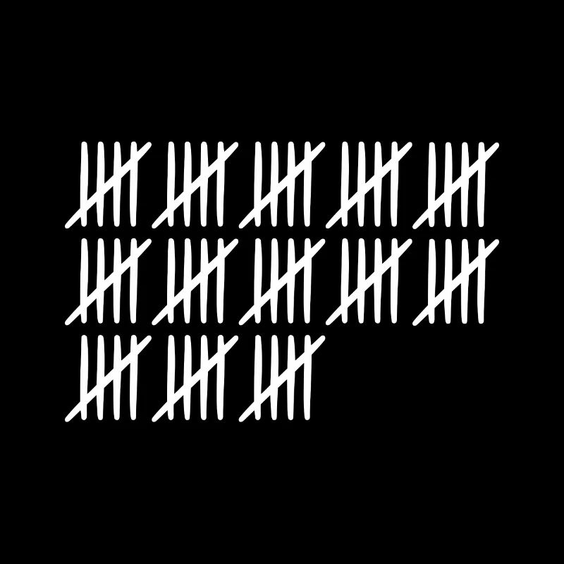 65 Geburtstag Strichliste - 65 Jahre alt