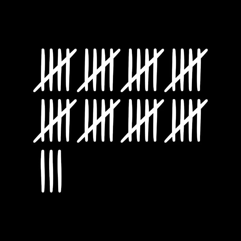 43 Geburtstag Strichliste - 43 Jahre alt