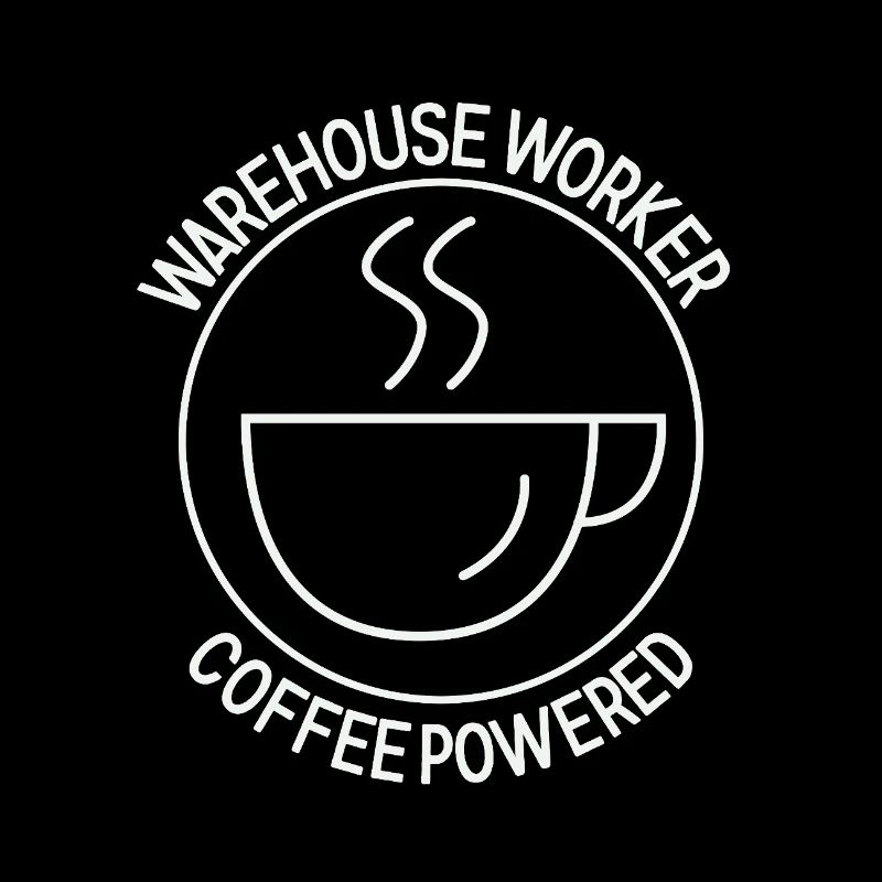 Employé d’entrepôt alimenté par le café