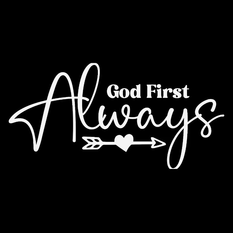 God First Always Script Heart