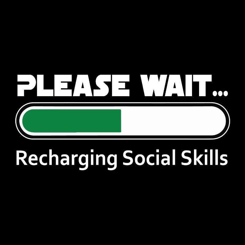 Introvert Recharging Social Skills - Dark BG