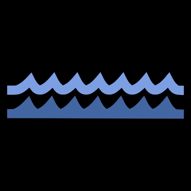 Minimalist Blue Wave