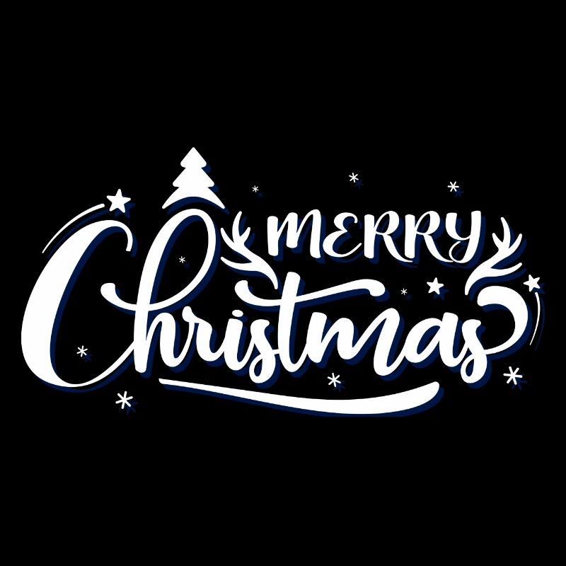 Ornate Merry Christmas Script