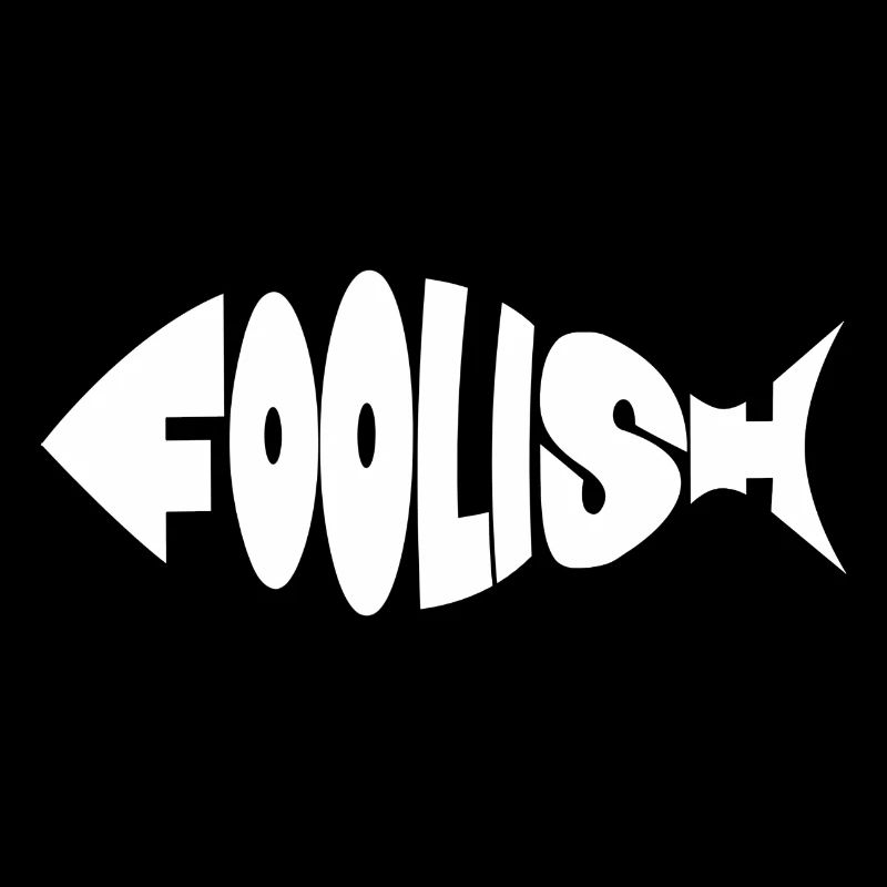 Insensé - Le poisson insensé - Lettrage