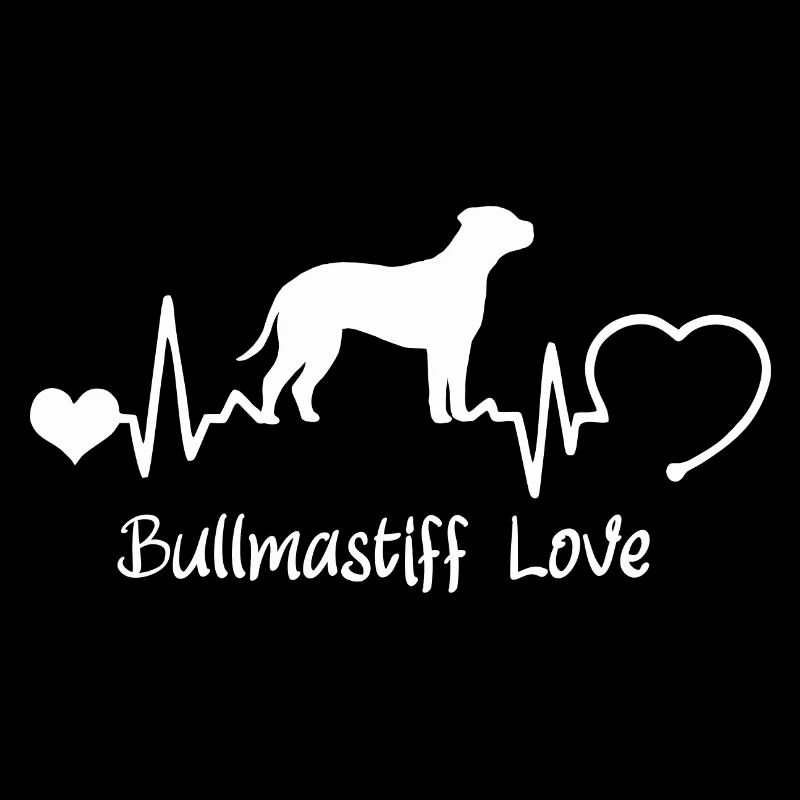 Bullmastiff mit Herzschlag