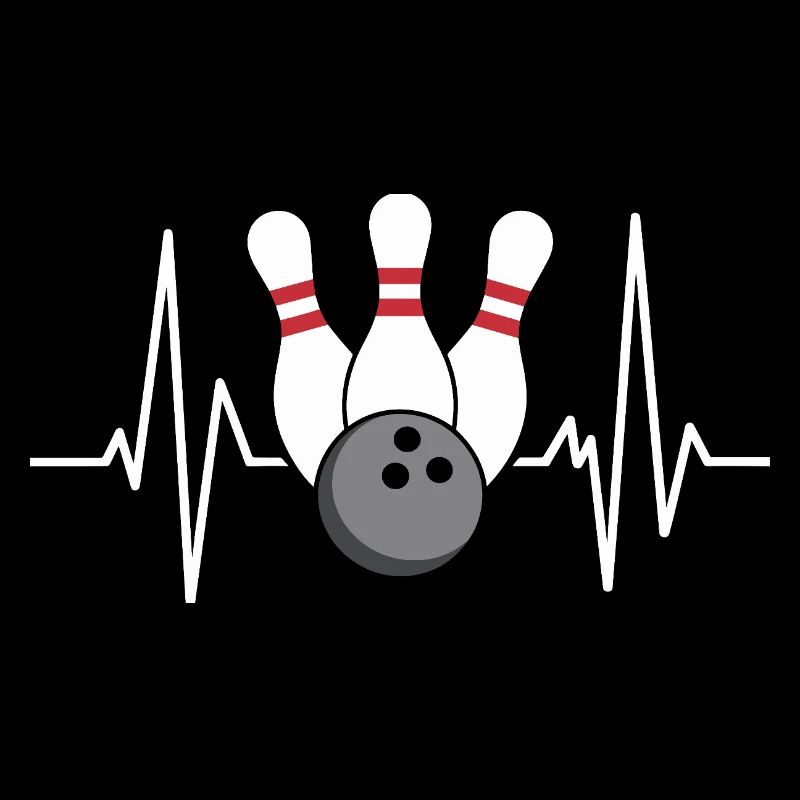 Boule de bowling et quilles