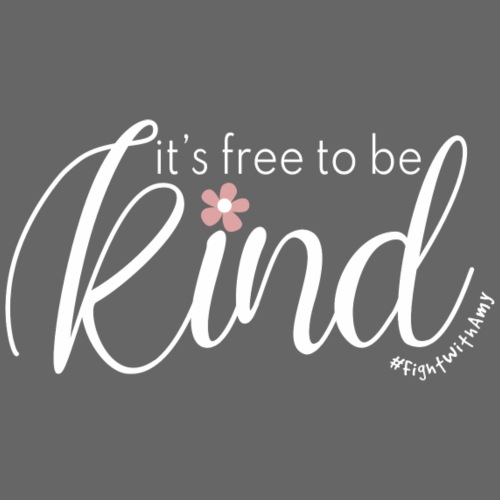 Amy's 'Free to be Kind' design (white txt) - Full Colour Panoramic Mug