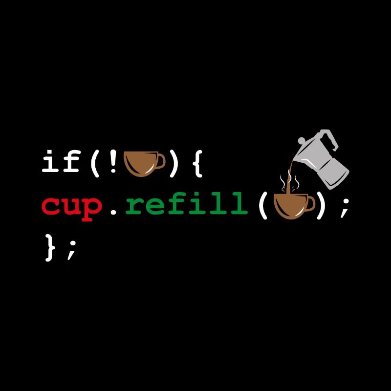 Programmierer Geschenk Kaffee Koffein Coden Code