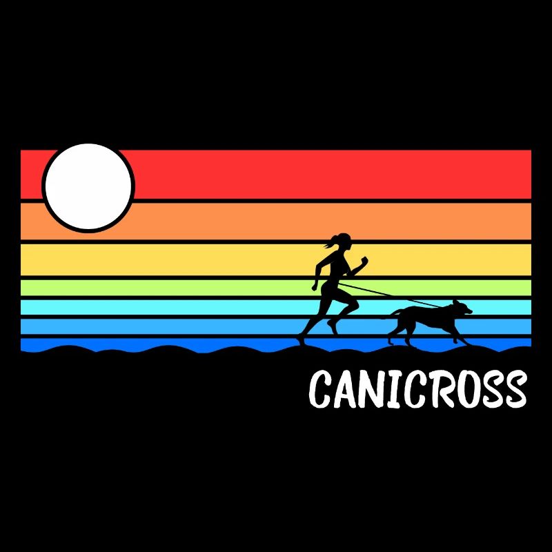 Idée de course de chien de sport canicross