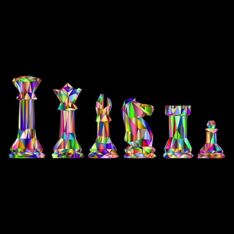 Jeux d'échec style vitrail