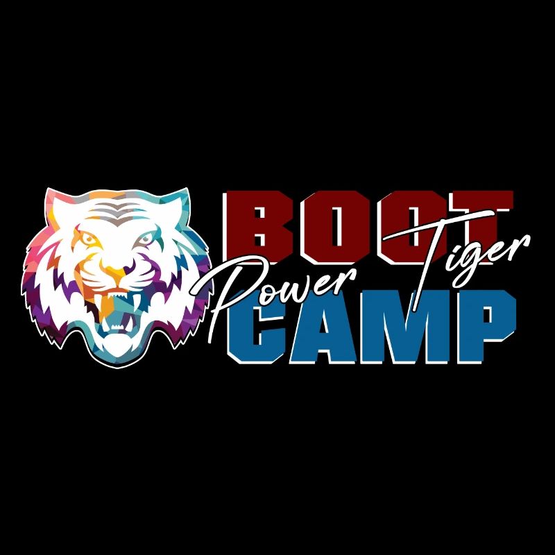 POWER TIGER - Tiger, Bootcamp & Text