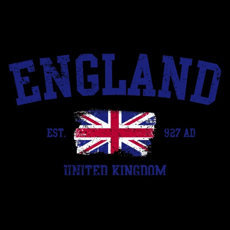 Angleterre Union Jack Typographie Design