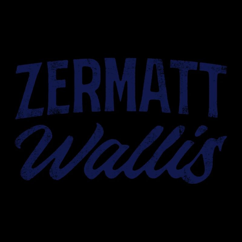Zermatt Wallis Alpine Script