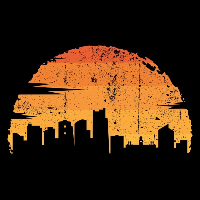 Sunset Skyline Silhouette