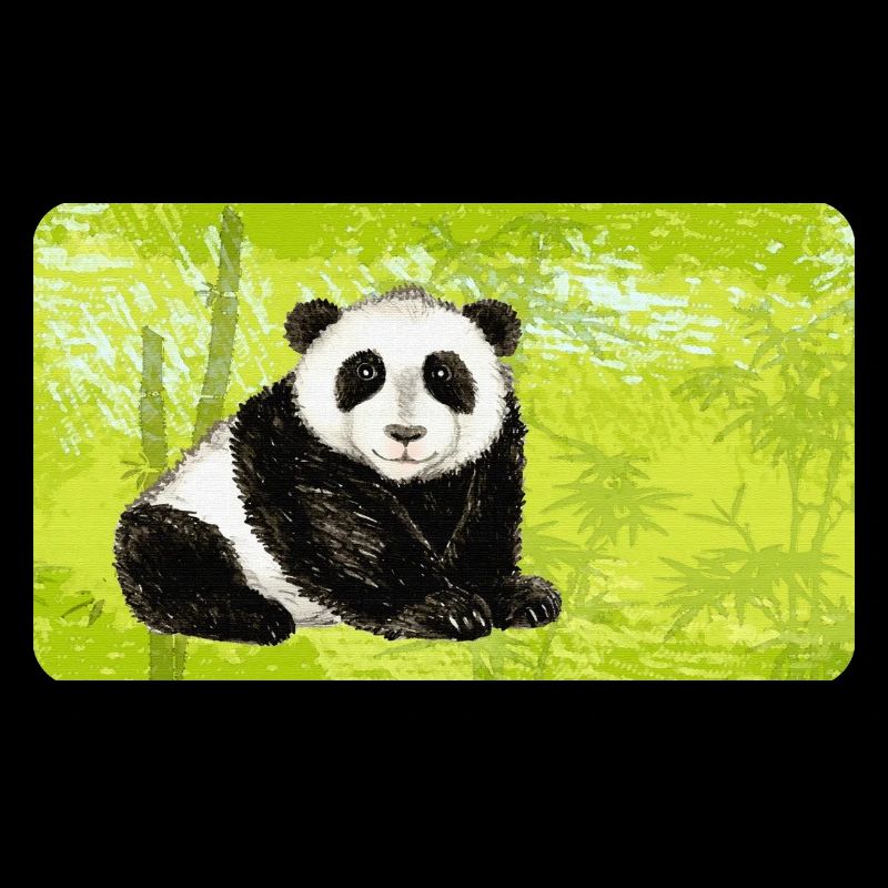 Big Papa Panda Bear in Bamboo Forest
