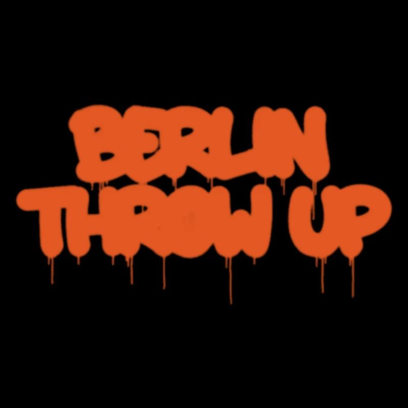 Orangene Graffiti Berlin