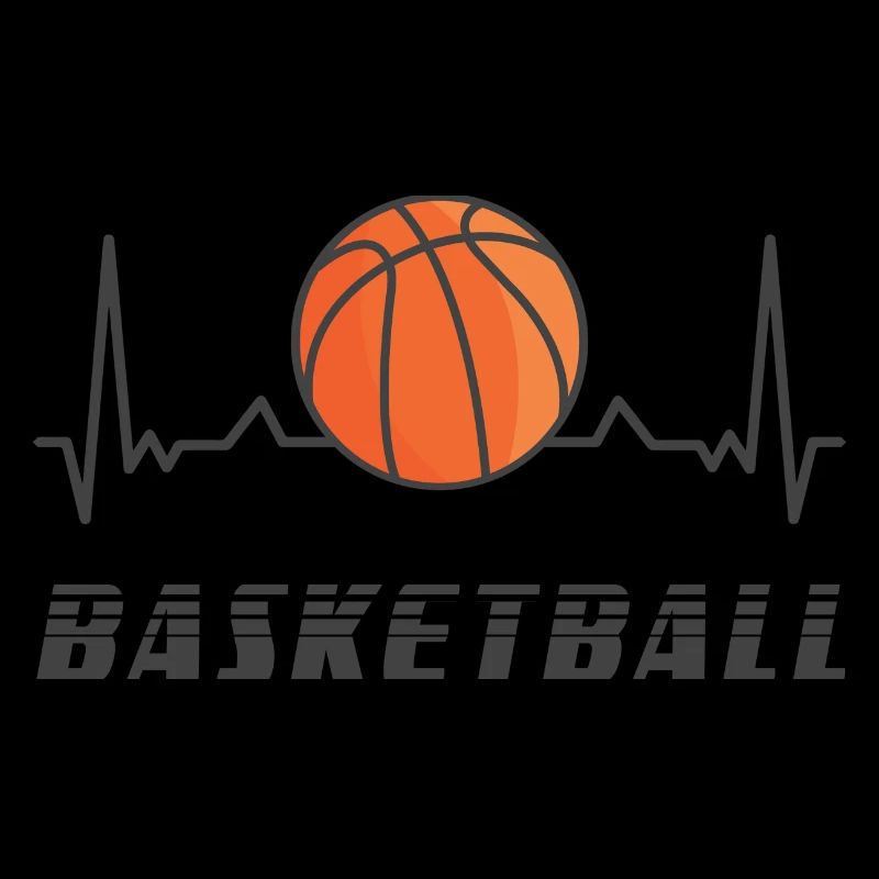 Basketball Herzfrequenz Design