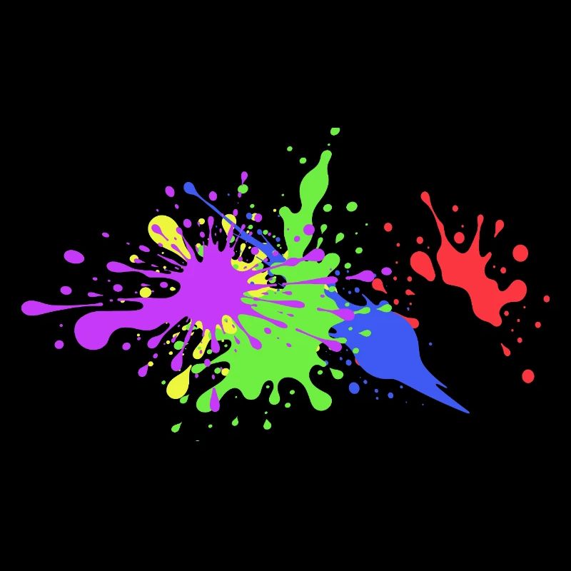 Farbenfrohe Spritzer Geschenkidee witzig