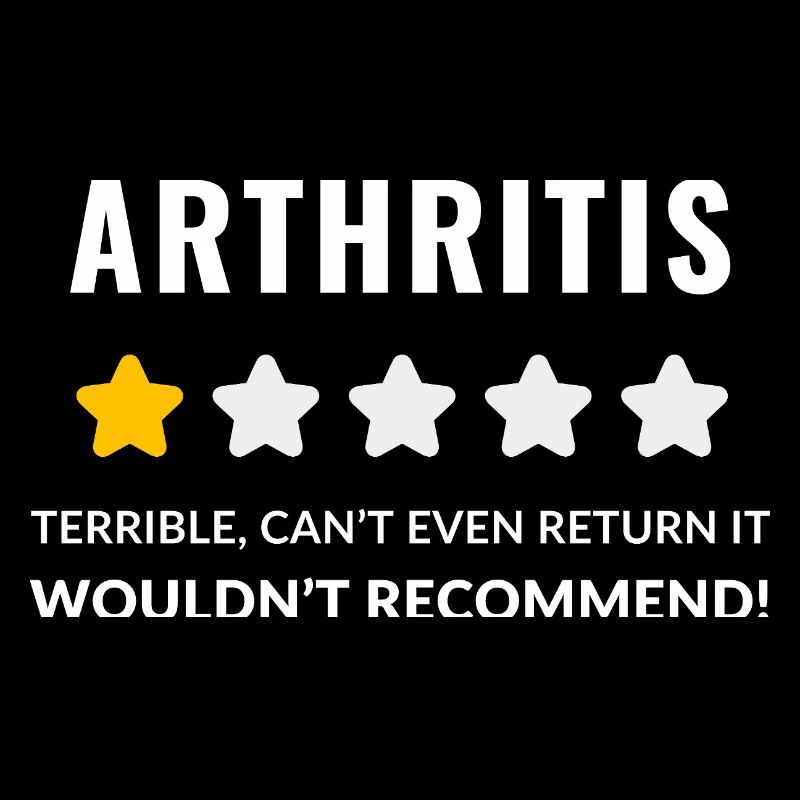 Conception typographique audacieuse pour la sensibilisation à l'arthrite