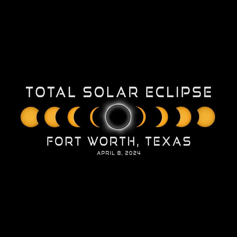Eclipse de Soleil de Fort Worth au Texas 2024 8 avril