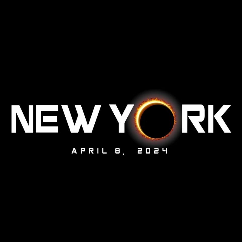 Souvenir de l’éclipse de New York 2024 8 avril