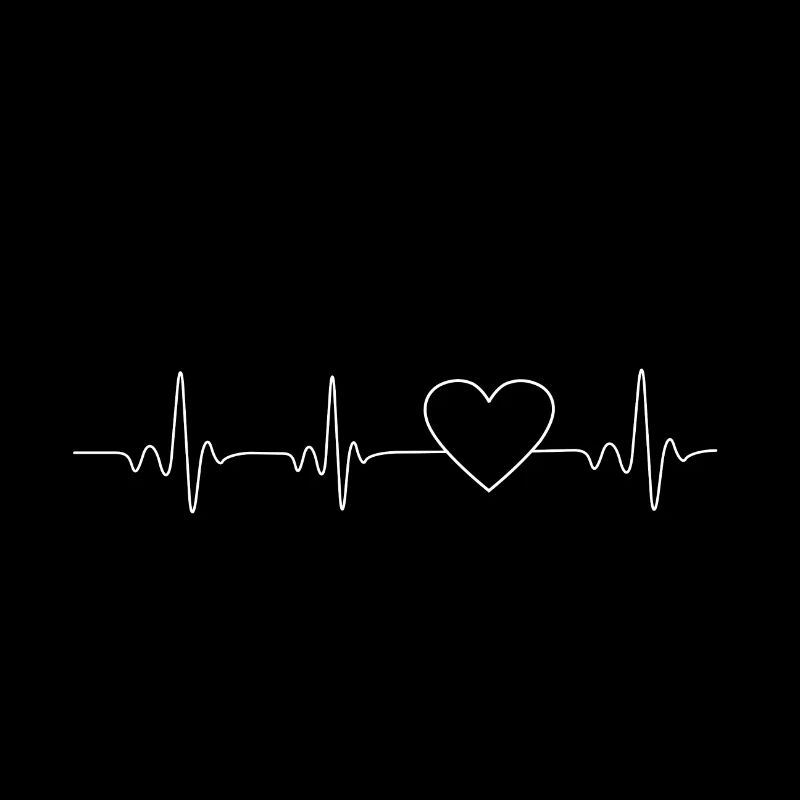 Heartbeat Coeur blanc