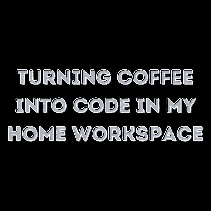 le café en code dans mon cadeau Home Workspace