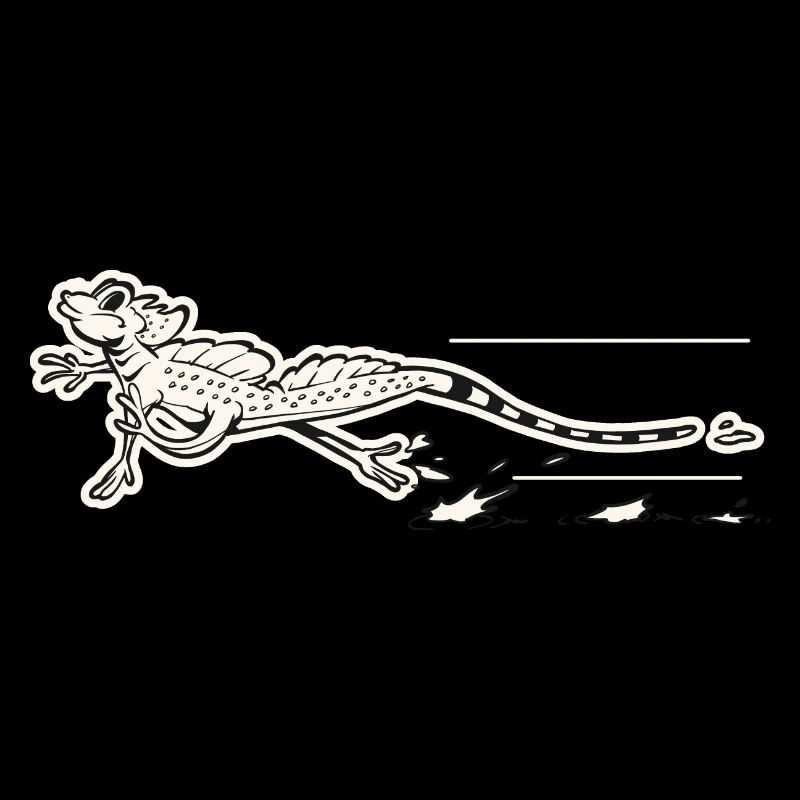 Retro Jesus Christus Eidechse