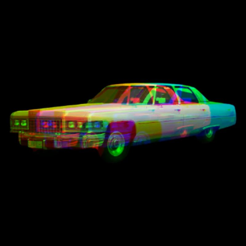 Voiture de l’espace colorée