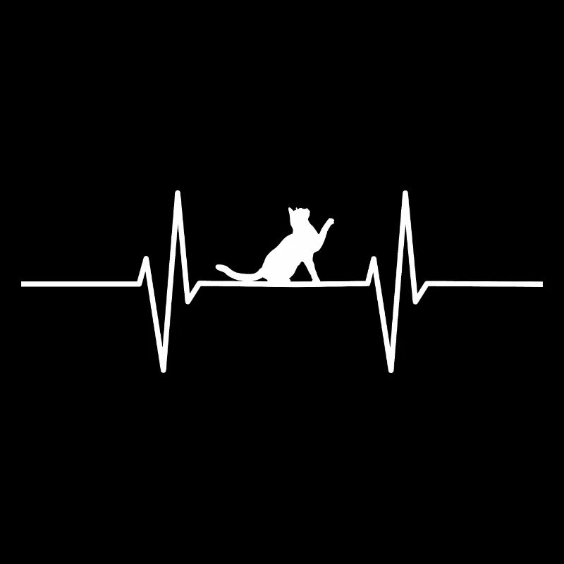 Herzschlag mit Katze