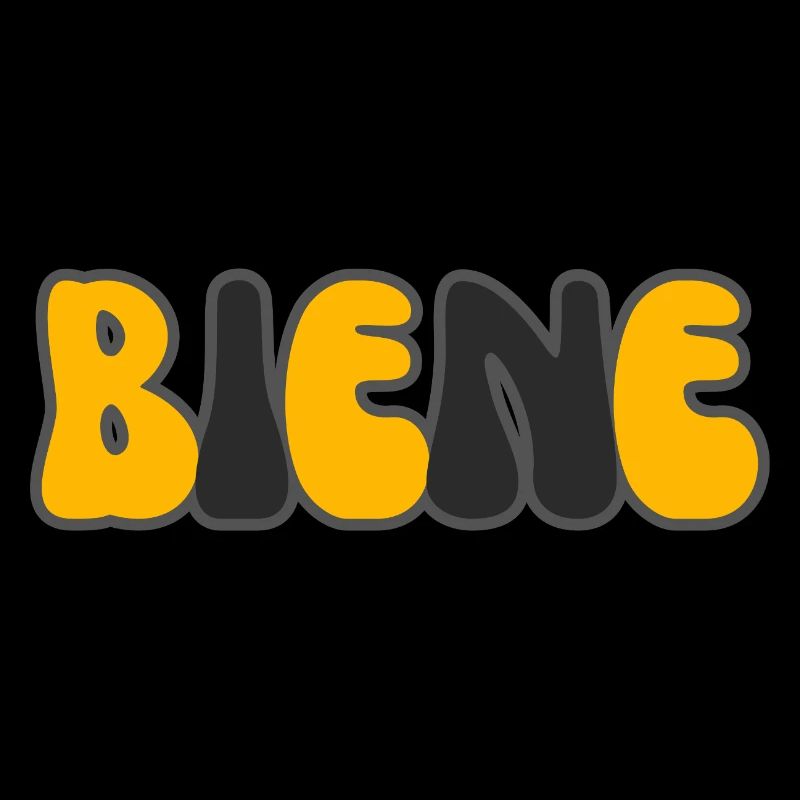 Modern Typography Cool Art Studio Brand Logo biene