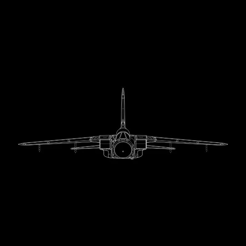 tornado jet fighter white front