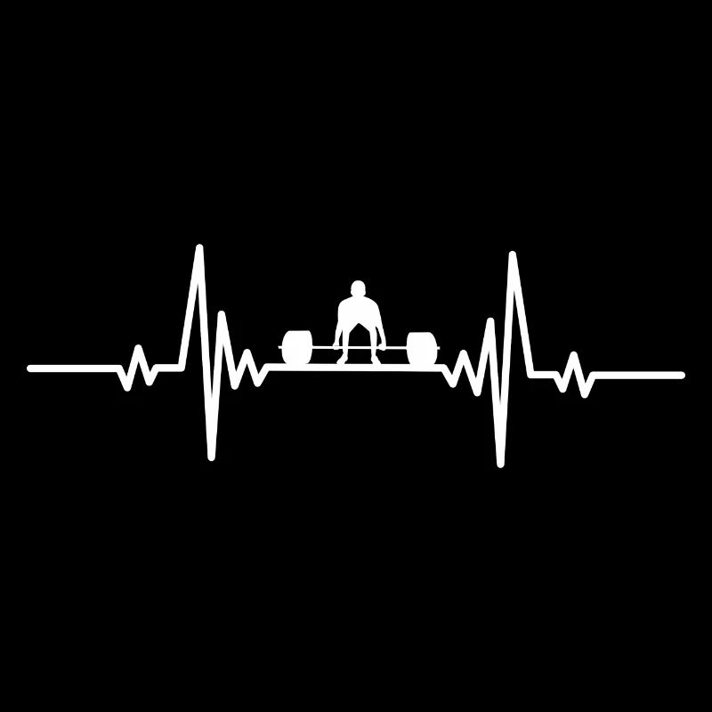 Heartbeat Mann hebt Gewichte