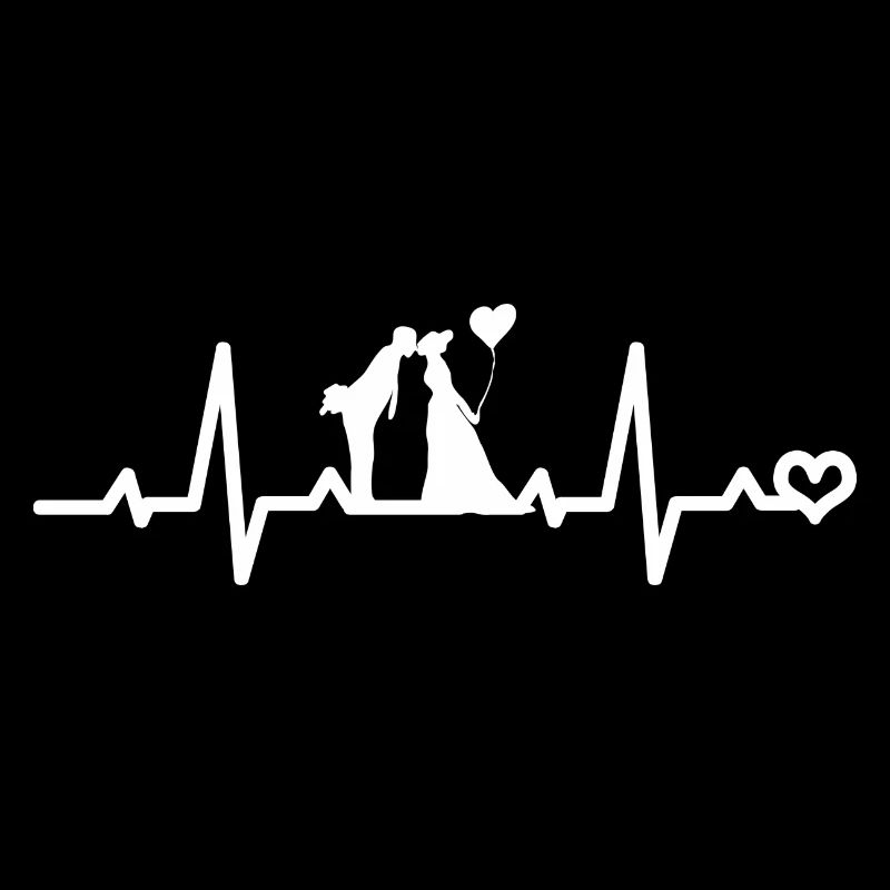 Brautpaar Herzfrequenz EKG