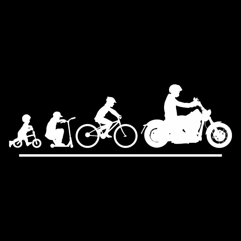 Evolution Motorrad Biker Geschenk