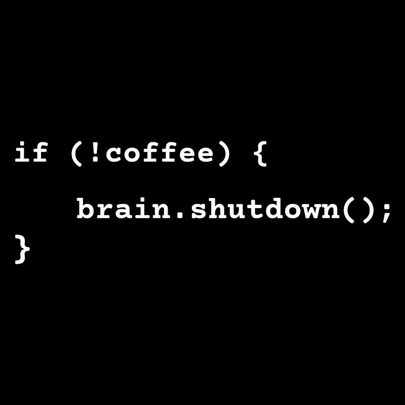 Code Kaffee Krise Lustig Programmierer Humor Geschenk