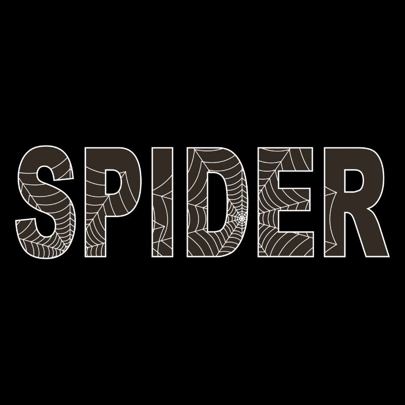 Spider word with graphic