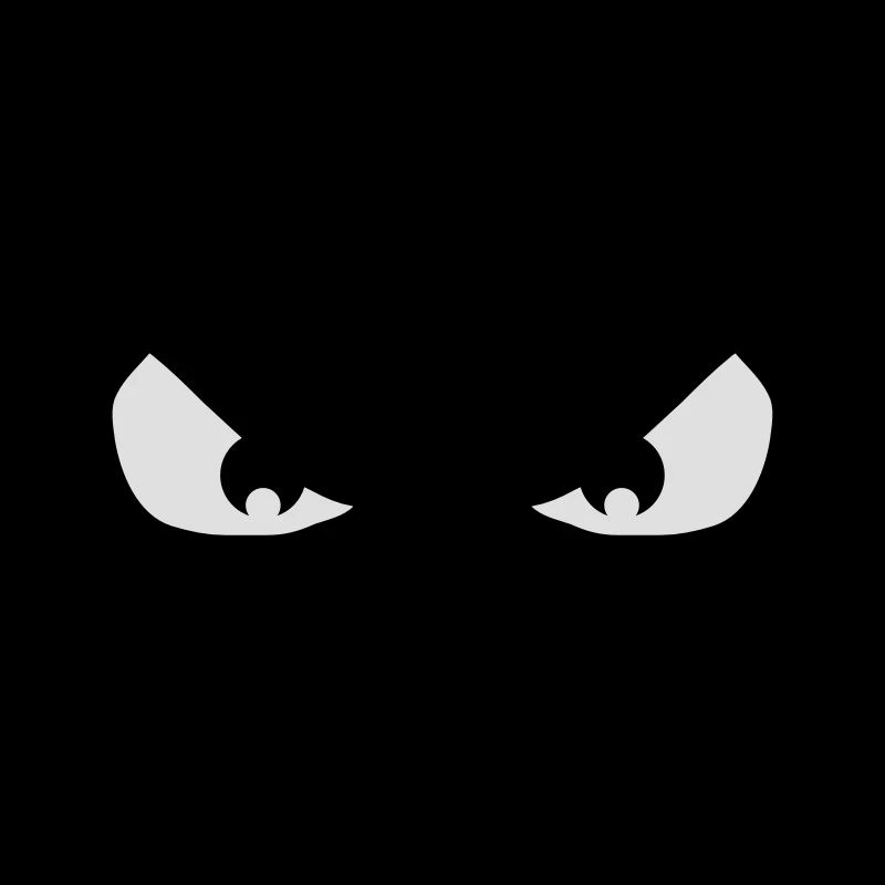 2 evil dangerous angry eyes