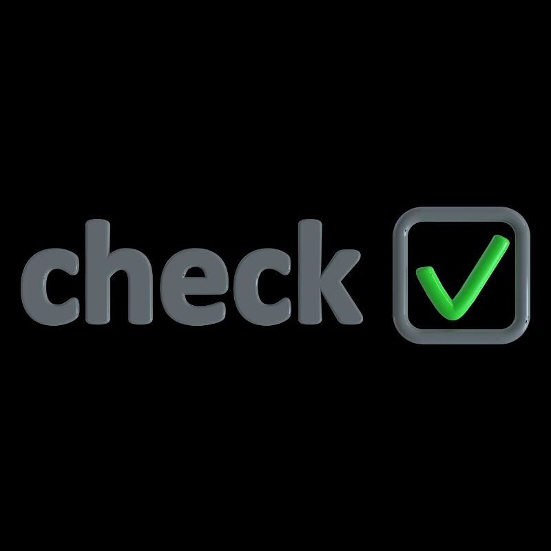check box with green hook everything ok