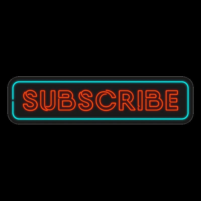 Neon Subscribe Design