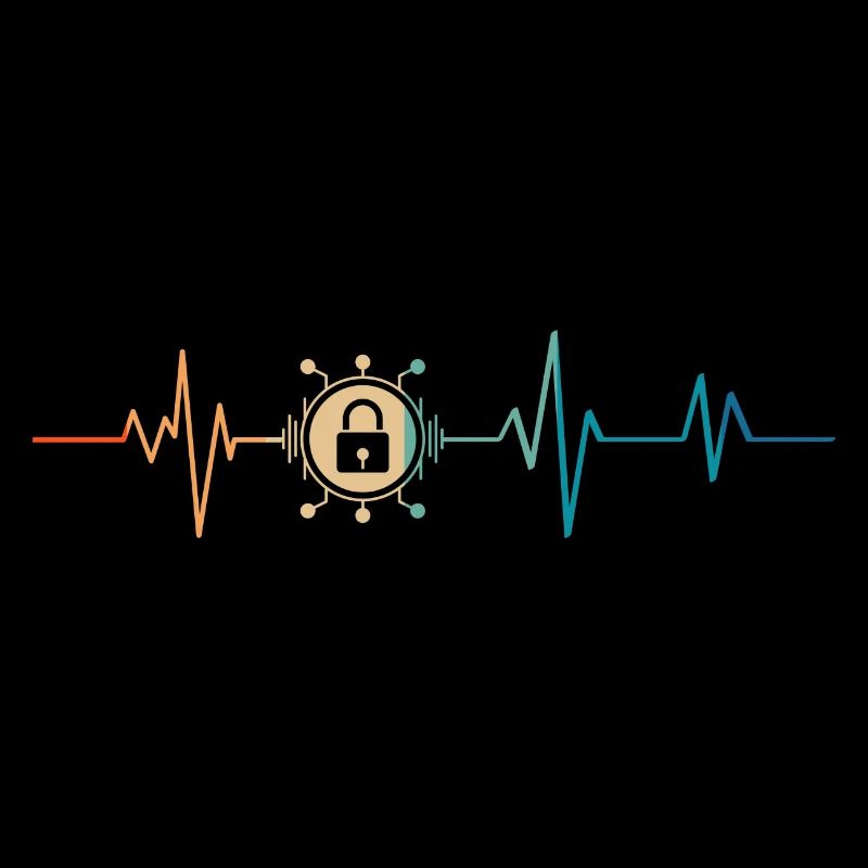 Retro Heartbeat Cyber Security