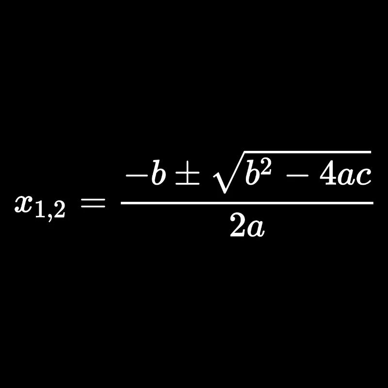 ABC Formula - PQ Formula Mathematics Equation