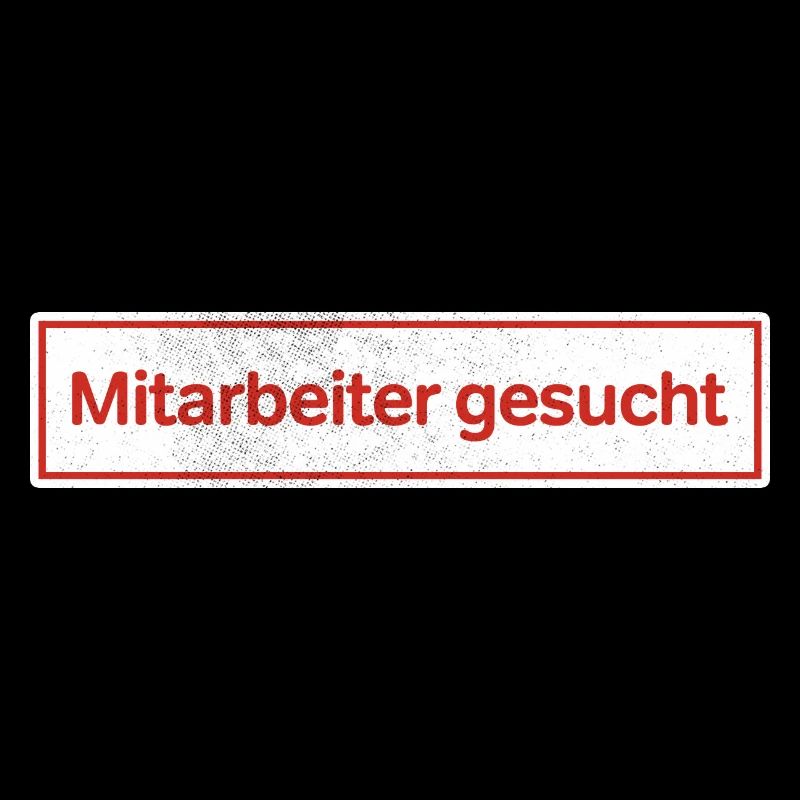 Mitarbeiter gesucht | Aufkleber