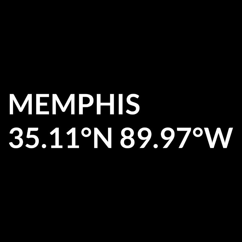 Coordonnées de Memphis, Tennessee, États-Unis