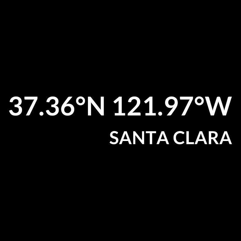 Santa Clara California USA Coordinates