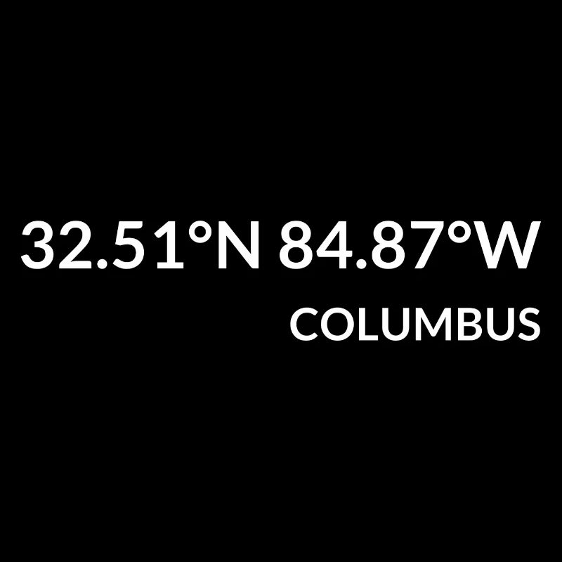 Columbus, Georgia, USA Coordinates