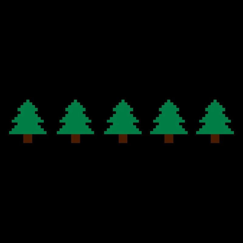 Weihnachtsbäume Pixel