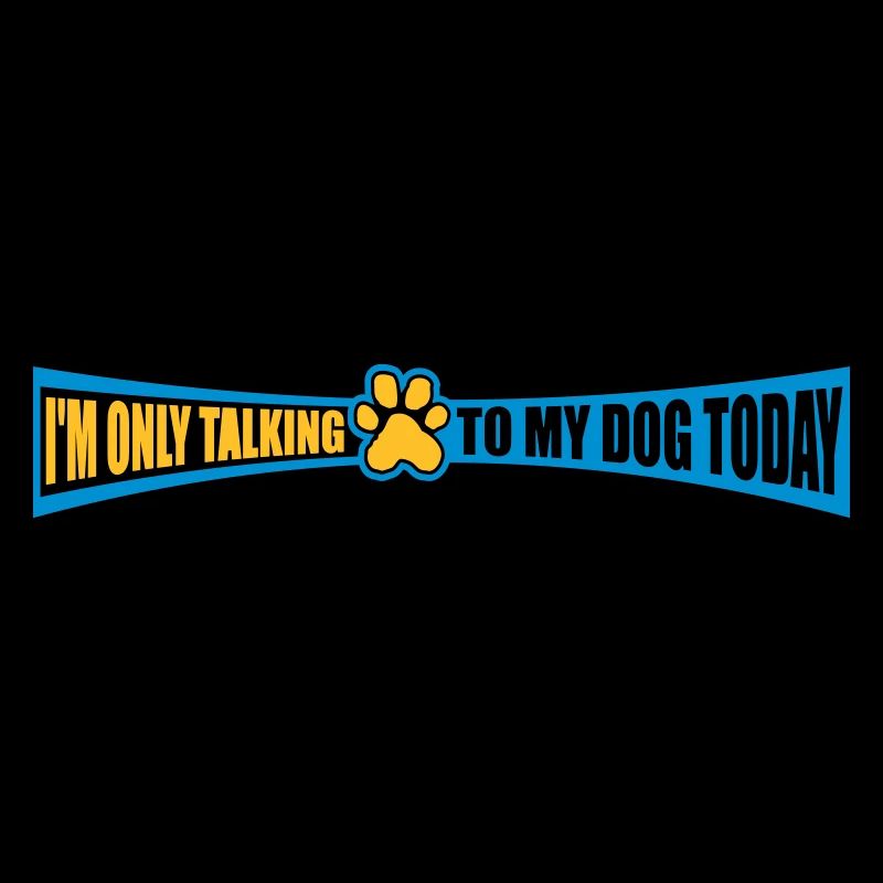 only talking to dog